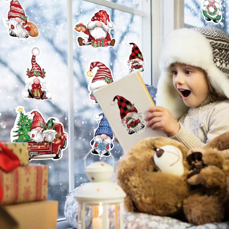 TREWAVE 48 PCS Christmas Gnome Cutouts, Christmas Bulletin Board Decorations, Winter Classroom School Holiday Party Decorations for Wall Window Blackboard - Image 4